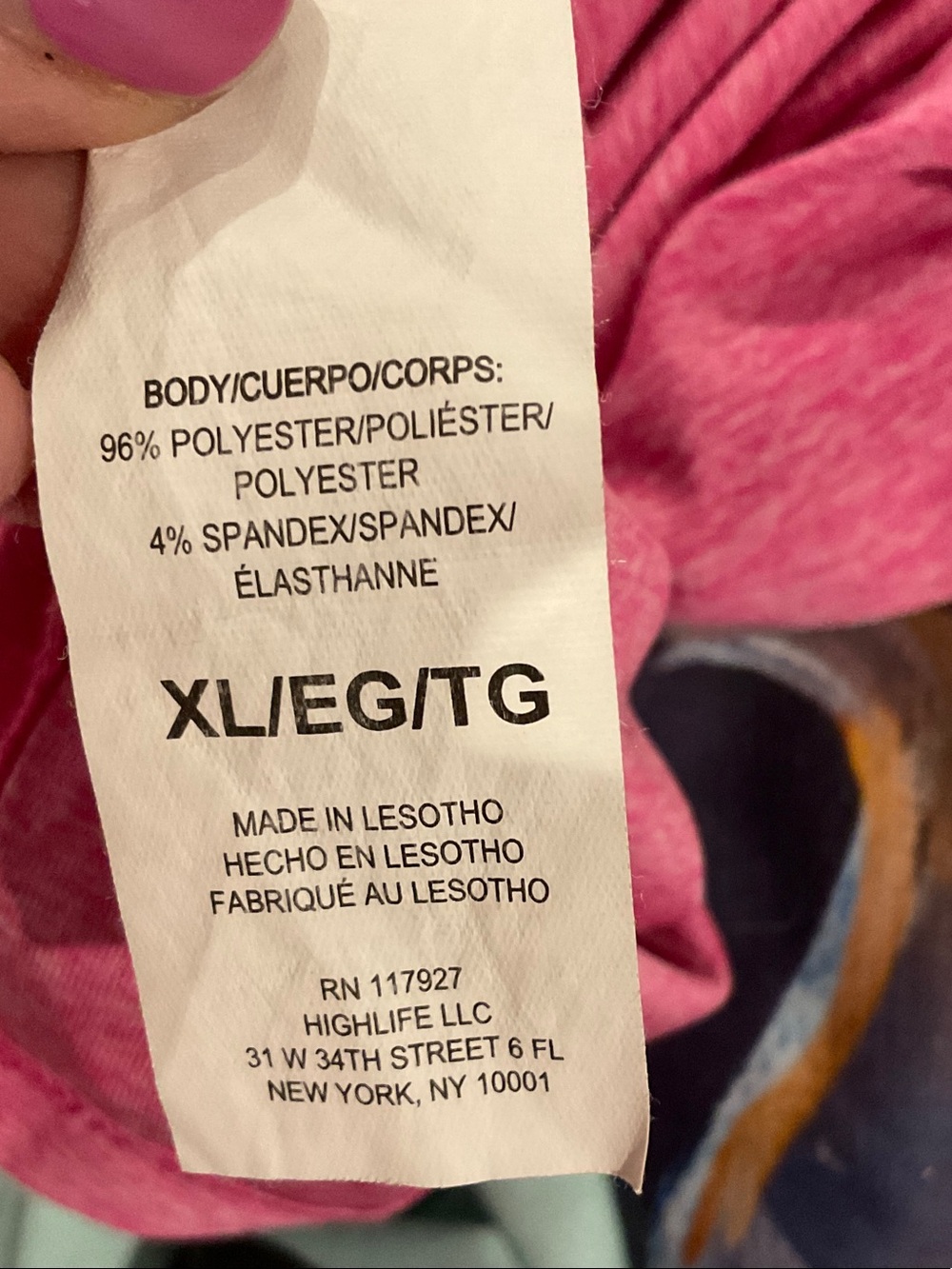 Reebok Women's Pink Short Sleeve Crew Neck Tee - Picture 5 of 5